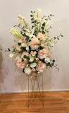 FA1086 - Blush Peony White Rose & Lily Floral Arrangement 100cm Tall