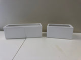Ceramic Rectangle Planter / Pot (code: RECTCERWHI-9209) 2 Sizes  - White