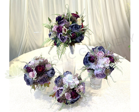 Round Bouquet - Purple - Rachel C