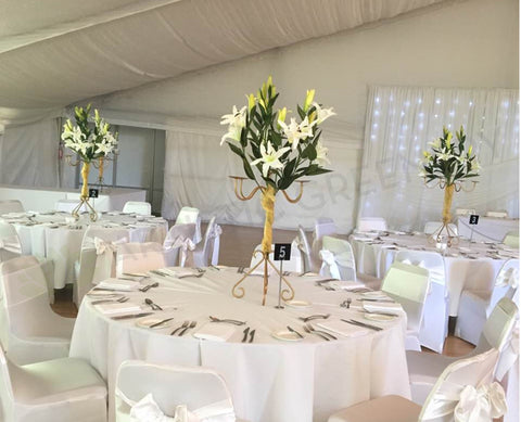 For Hire - Custom-made table centrepieces - White Lilies