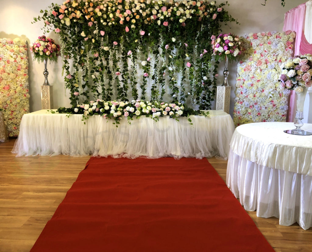 Carpet Runner Wedding Aisle Runner Red or White Perth WA Wedding Carpet