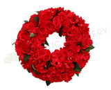 Red Floral Wreath 30 / 40 / 50cm
