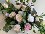 FA1101 - Rose Flower Arrangement in Urn (65cm Height)