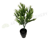 SP0002 Greenery Bunch with White Flowers 37cm