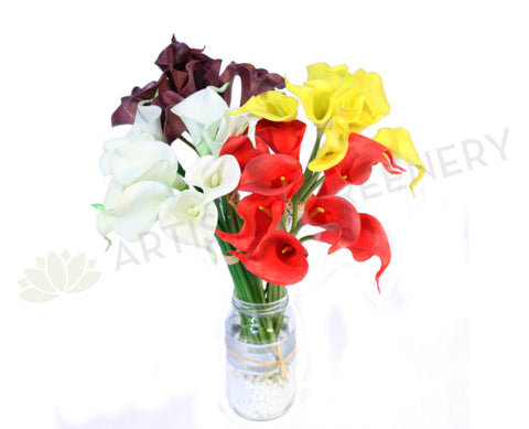 SP0065 Calla Lilly Bunch Real Touch 36cm 9 Stems per bunch $23