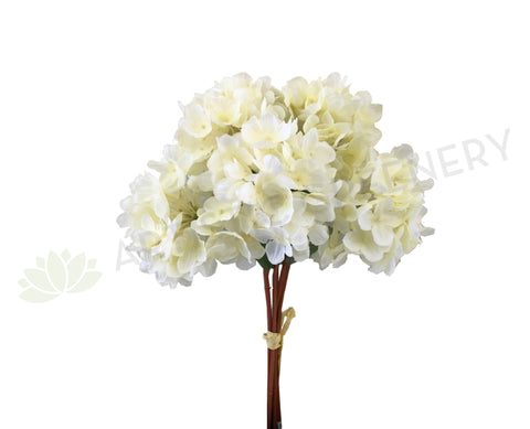 SP0067(a) White Hydrangea Bunch 33cm