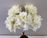 SP0067(a) White Hydrangea Bunch 33cm