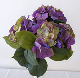 SP0073 Hydrangea Bunch 40cm Cream / Purple / Green / Red / Pink