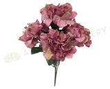 SP0073 Hydrangea Bunch 40cm Cream / Purple / Green / Red / Pink