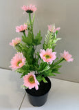 PINK - SP0079NEW Gerbera Daisy Bunch 41cm 5 Colours - CLEARANCE