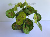 Small - SP0133 Imitation Variegated Begonia / Merry-Go-Around Bunch 2 Sizes | ARTISTIC GREENERY