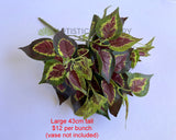 SP0159 Faux Nettles Bunch Glossy Leaves 2 Sizes | ARTISTIC GREENERY Artificial Plant Supplier