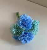 Blue - SP0164 Silk Carnation Bunch 22cm (Available in 7 Styles) | ARTISTIC GREENERY AUSTRALIA