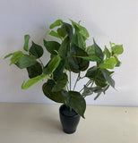 SP0234L Faux Jade Pothos Plant 37cm Green (Larger Foliage) | ARTISTIC GREENERY