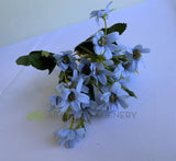 Light Blue - SP0244N Silk Small Cosmos Bunch 30cm 6 Colours | ARTISTIC GREENERY