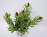 SP0251 Pine Bunch with Pine Cones 31cm Green