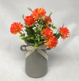 SP0256 Small Chrysanthemum Bunch 36cm 5 Colours