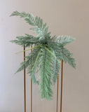 Grey Green - SP0270 Large Fern Bunch (new colour) 70cm long (upright 36cm) 