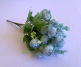 Light Blue - SP0282N Silk Small Ranunculus 29cm (Pastel Colours) 6 Colours | ARTISTIC GREENERY