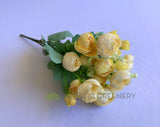 Pale Yellow - SP0282N Silk Small Ranunculus 29cm (Pastel Colours) 6 Colours | ARTISTIC GREENERY