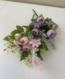 SP0282 Small Ranunculus & Cosmos 29cm (Pastel Colours) Lilac / Pink