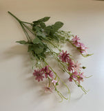 New colour Purple/Pink - SP0284 Silk Small Daisy Bunch 37cm Light Pink / White daisy small colour small silk flowers | ARTISTIC GREENERY