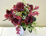 SP0290 Ranunculus Bunch 32cm Burgundy
