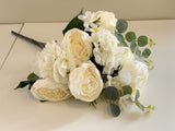 SP0301 Peony & Hydrangea Bunch 50cm Cream