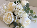 SP0301 Peony & Hydrangea Bunch 50cm Cream