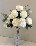 SP0301 Peony & Hydrangea Bunch 50cm Cream