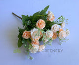 SP0307 Silk Small Corn Flower / Carnation Bunch 28cm Lilac / White / Salmon | ARTISTIC GREENERY