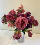 SP0315 Rose Bunch 52cm Burgundy