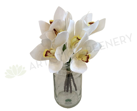 SP0316 Cymbidium Orchid White 27cm
