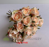 SP0319-2 Artificial Deluxe Rose Bunch (Spring Colours) 28cm 4 Colours | ARTISTIC GREENERY