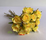 SP0319-2 Artificial Deluxe Rose Bunch (Spring Colours) 28cm 4 Colours | ARTISTIC GREENERY