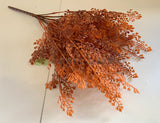 Orange - SP0325 Faux Maidenhair Fern Leave Bunch 50cm Brown / Red /  Orange | ARTISTIC GREENERY