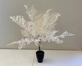 SP325 Artificial White Maidenhair Fern Leave Bunch 50cm | ARTISTIC GREENERY