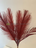 Red - SP0327NEW Coloured Pampas Grass Bunch 77cm 3 Colours | ARTISTIC GREENERY