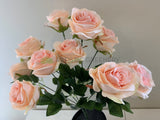 SP0343 Silk Rose Bunch 46cm Pale Pink | ARTISTIC GREENERY