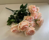 SP0343 Silk Rose Bunch 46cm Pale Pink | ARTISTIC GREENERY