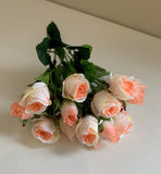 Pale Pink - SP0347 Silk Small Rose Bunch 29cm 4 Colours | ARTISTIC GREENERY