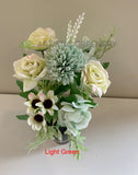 SP0349 Silk Mixed Flower Bunch 29cm 6 Colours | ARTISTIC GREENERY