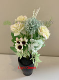 SP0349 Silk Mixed Flower Bunch 29cm 6 Colours | ARTISTIC GREENERY