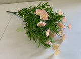 Light Pink - SP0354 Plastic Colourful Flowers Bunch with Greenery 38cm 4 Colours | ARTISTIC GREENERY