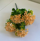 Orange - SP0355 Plastic Colourful Lace Flower Bunch with Greenery 30cm 4 Colours | ARTISTIC GREENERY