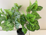 SP0359 Faux Small Calathea Plant 37cm 2 Styles | ARTISTIC GREENERY