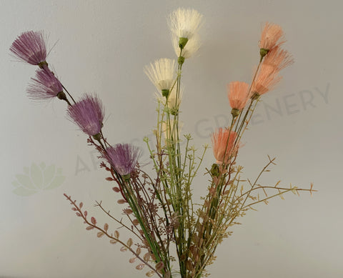 SP0365 Artificial Dried-Look Flower - Dandelion 55cm 3 Colours | ARTISTIC GREENERY
