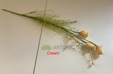 SP0366 Faux Dried-Look Flower - Flower Pods 60cm 4 Colours | ARTISTIC GREENERY