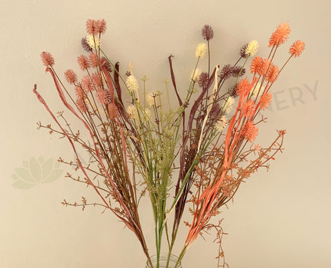 SP0368 Fake Dried-Look Flower - Wild Flower 60cm 4 Colours | ARTISTIC GREENERY Perth WA
