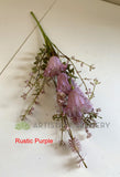 SP0370 Artificial Dried-Look Flower - Trumpet Flower 39cm 4 Colours | ARTISTIC GREENERY Perth WA